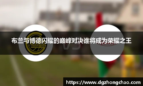 布兰与博德闪耀的巅峰对决谁将成为荣耀之王